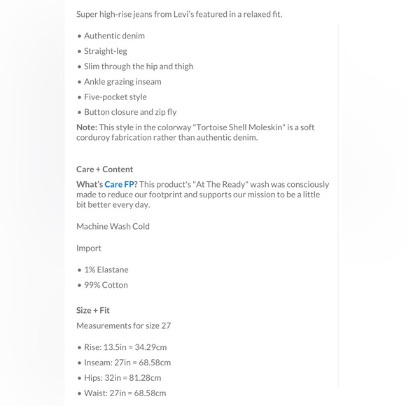 Levi Ribcage Jean - Picture 4 of 4